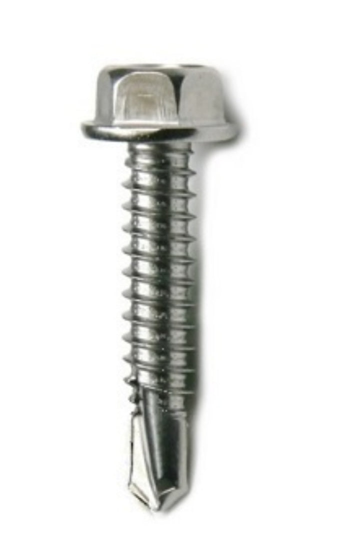 5/16" Stainless Steel Hex Head Tek Screw - 1 1/4"