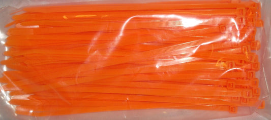Zip Tie - Orange (Package of 100)