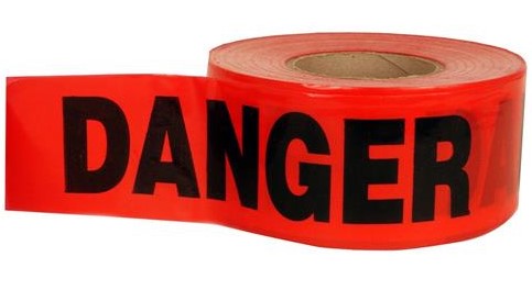 Tape Danger 300' Roll